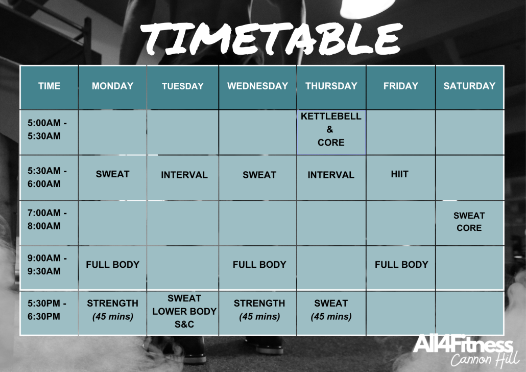 Timetable 4
